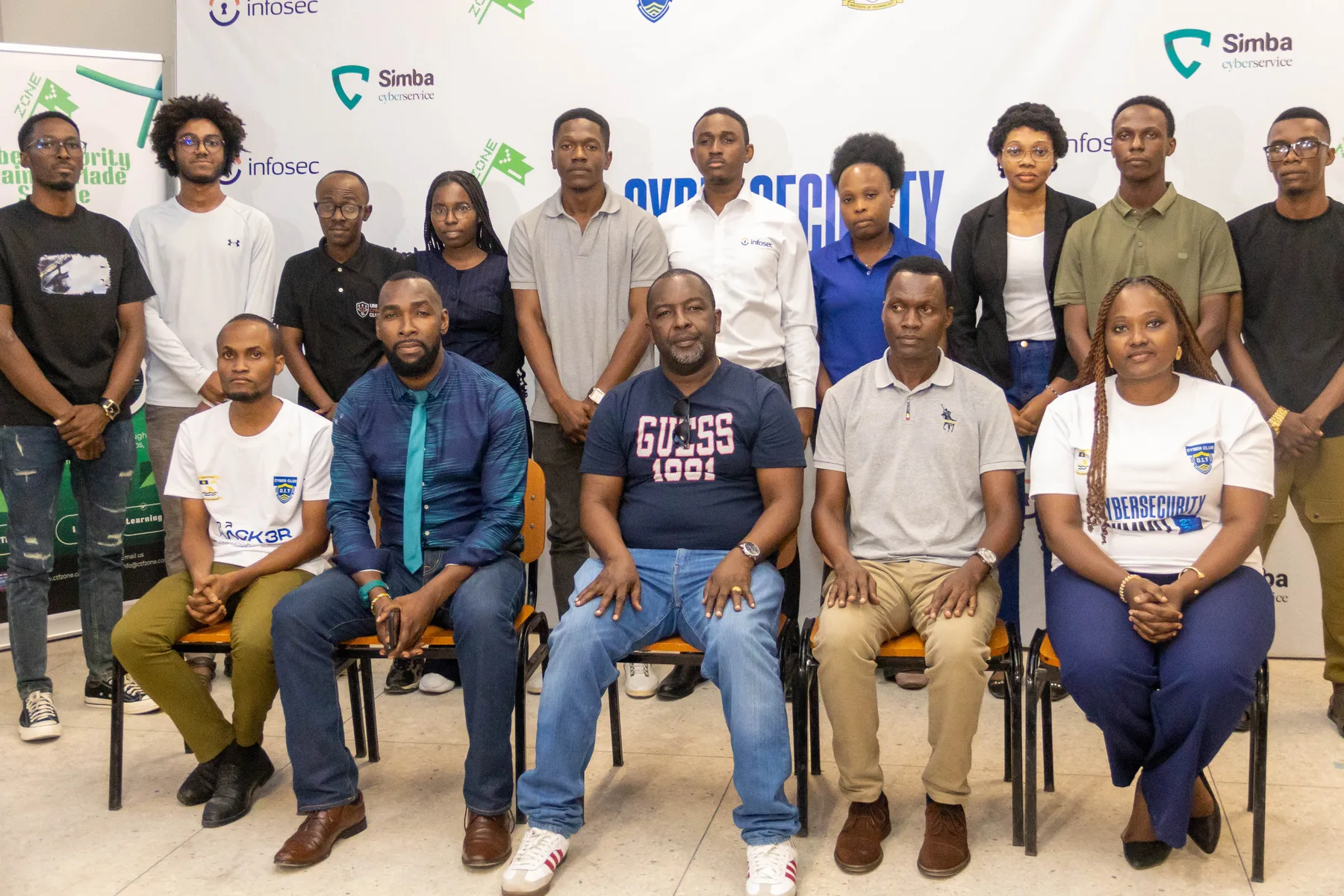 DIT cybersecurity club members and guests in a group photograph